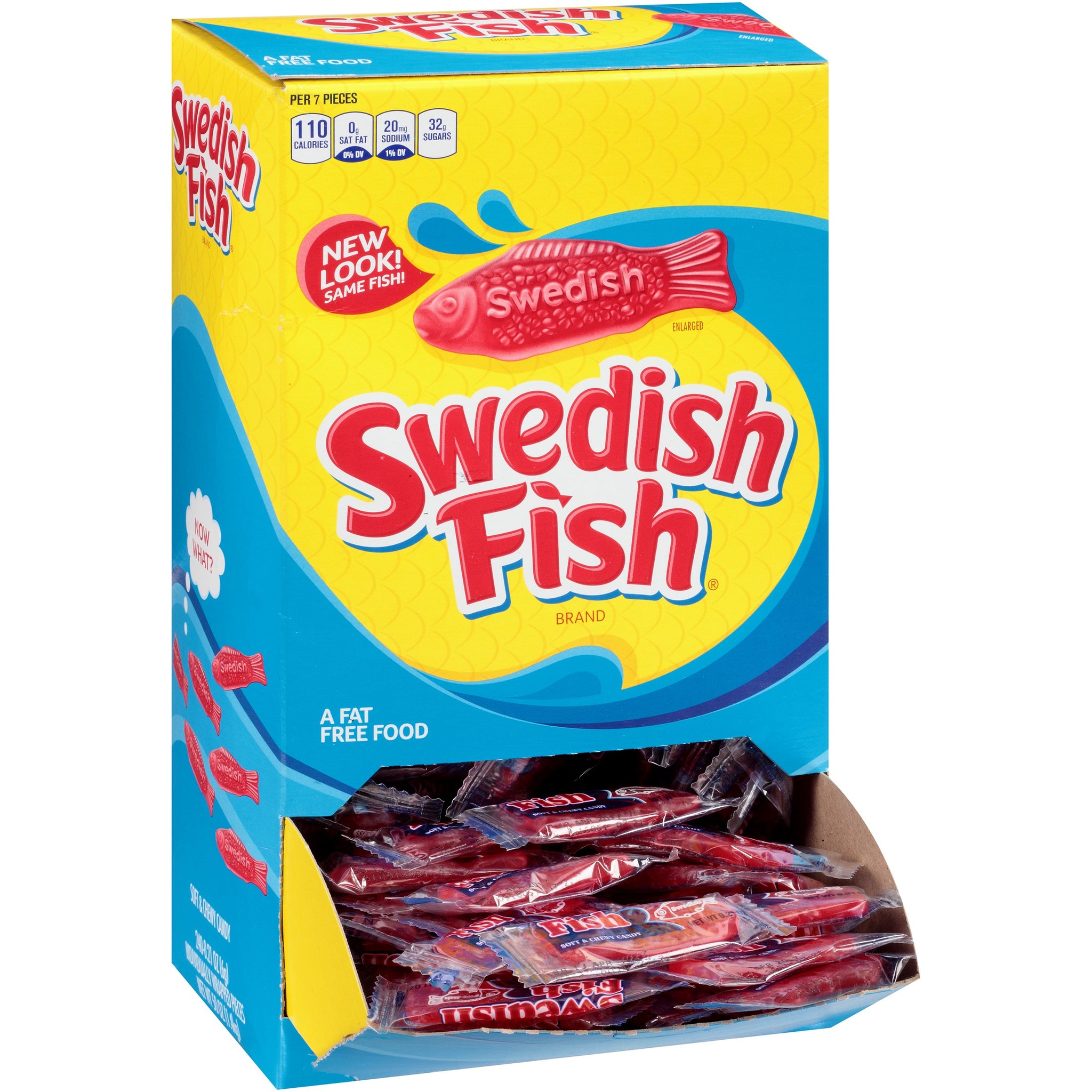Swedish Fish 43146 Grab-and-Go Candy Snacks in Reception Box, 240 Pieces/Box