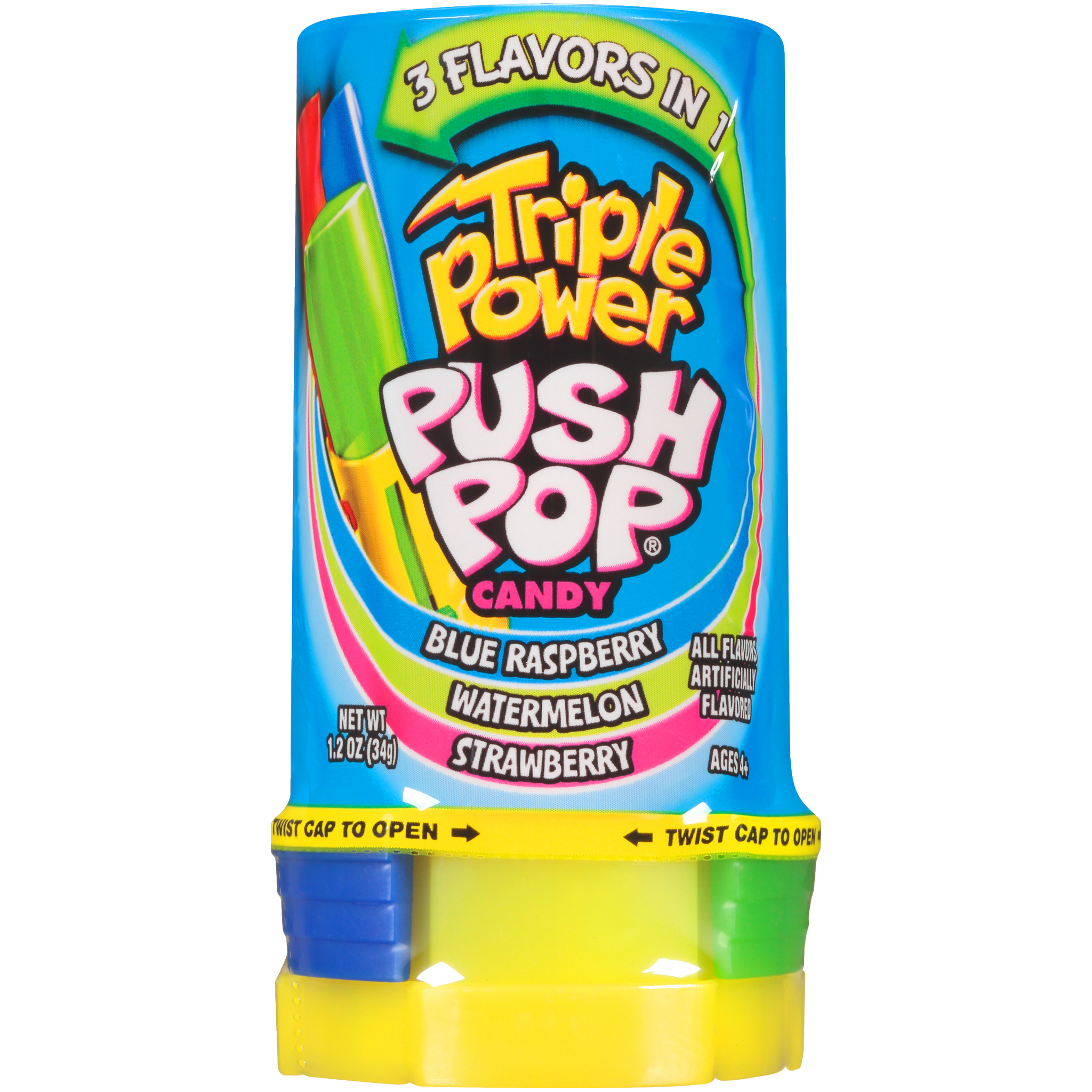Triple Power Push Pop Candy 1.2 oz.