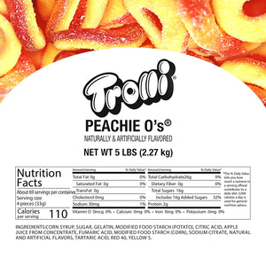 All City Candy Trolli Peachie O's 5 lb. Bulk Bag Gummi Trolli (Ferrara) For fresh candy and great service, visit www.allcitycandy.com