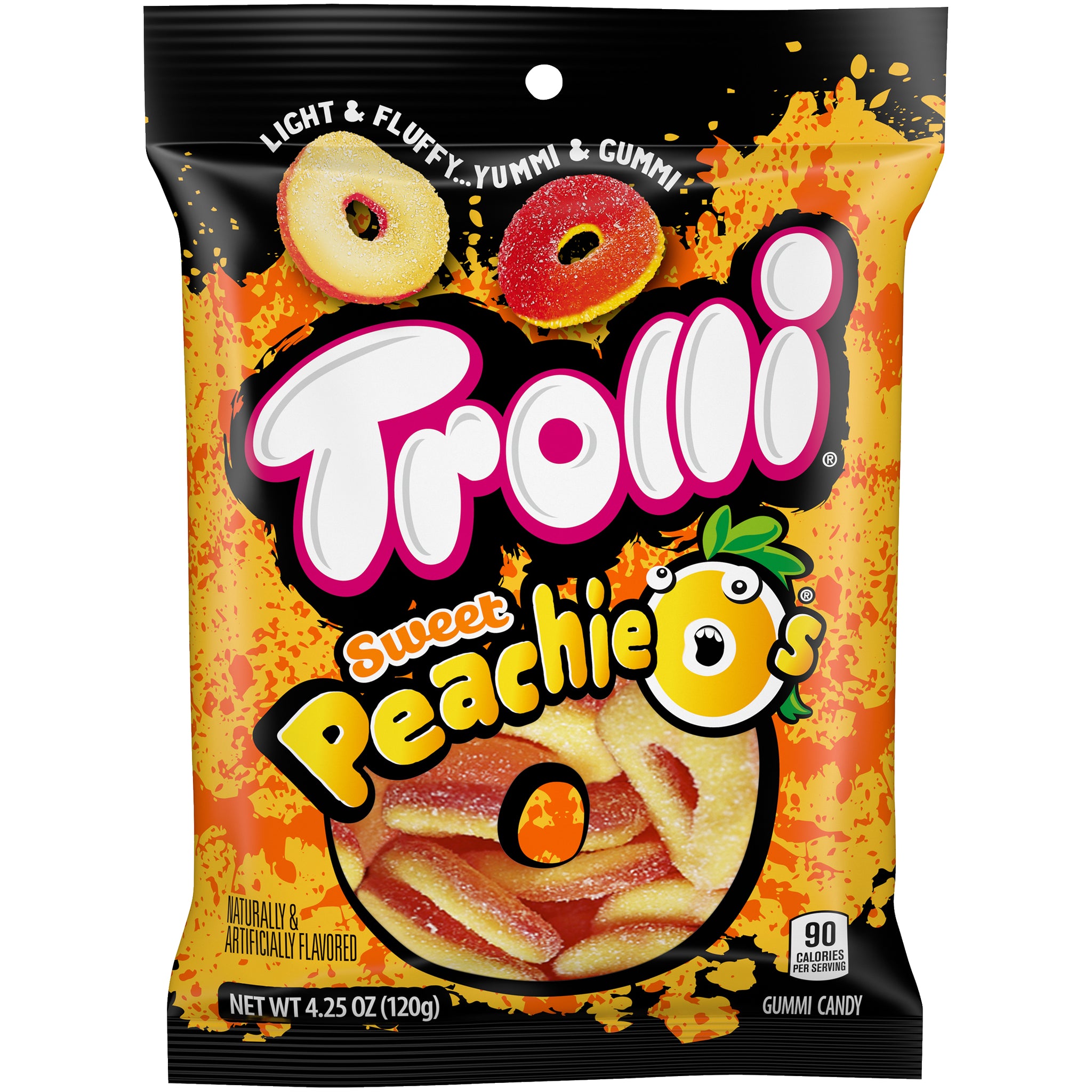 Troli Rip Off Candy Trolli Peachie Os Gummi Candy - 4.25-oz. Bag - All City Candy