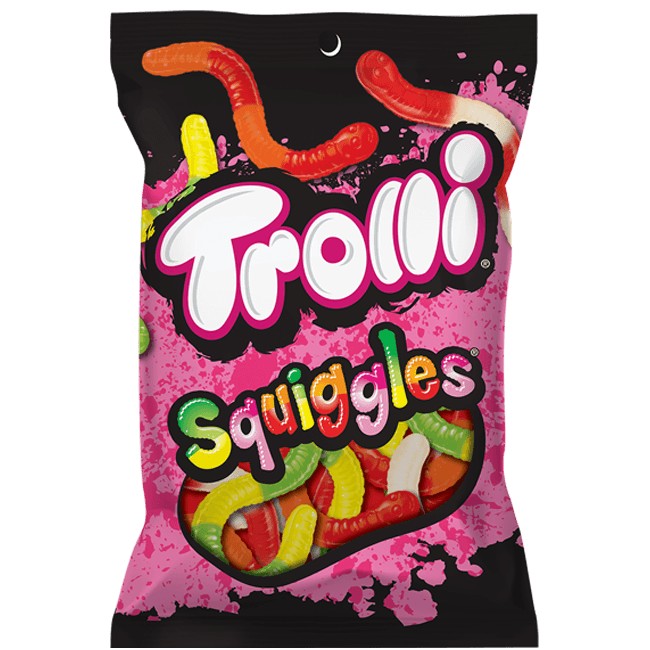 All City Candy Trolli Squiggles Gummi Worm Candy - 5-oz. Bag Gummi Trolli (Ferrara) For fresh candy and great service, visit www.allcitycandy.com