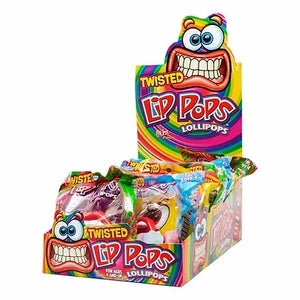 All City Candy Twisted Lip Pops 0.8 oz. Case of 12 Novelty Flix Candy For fresh candy and great service, visit www.allcitycandy.com