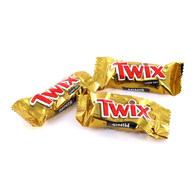 All City Candy Twix Cookie Bar Minis - 3 LB Bulk Bag Bulk Wrapped Mars Chocolate For fresh candy and great service, visit www.allcitycandy.com