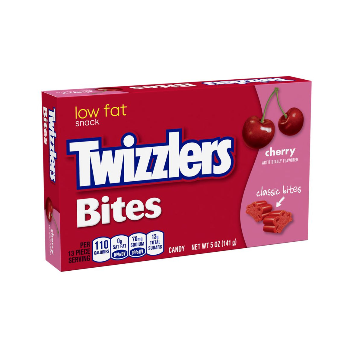 All City Candy Twizzlers Bites Cherry Licorice Candy - 5-oz. Theater Box Theater Boxes Hershey's 1 Box For fresh candy and great service, visit www.allcitycandy.com