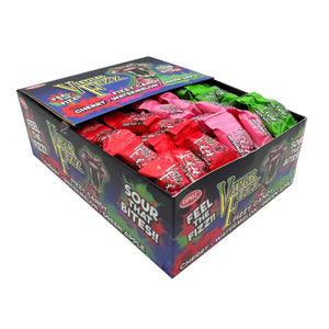 All City Candy Viper Fizz Fizzy Candy Strings (Cherry, Watermelon, Green Apple) 0.9 oz. Case of 48 Novelty Espeez For fresh candy and great service, visit www.allcitycandy.com