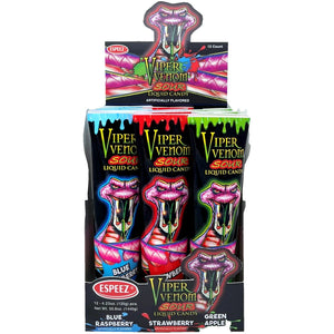 All City Candy Viper Venom Sour Liquid Candy 4.23 oz. Tube -Case of 12 Novelty Espeez For fresh candy and great service, visit www.allcitycandy.com