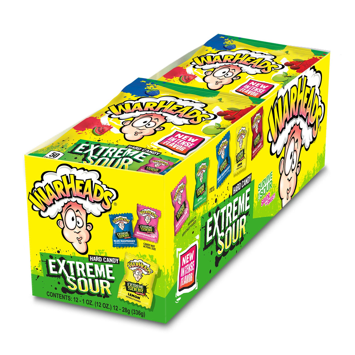 All City Candy WarHeads Extreme Sour Hard Candy Sour Impact Confections 2-oz. Bag For fresh candy and great service, visit www.allcitycandy.com