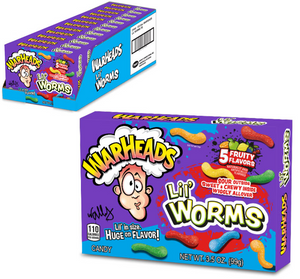 All City Candy Warheads Lil Worms Theater Box 3.5 oz. Theater Boxes Impact Confections For fresh candy and great service, visit www.allcitycandy.com