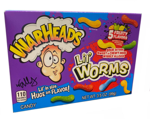 All City Candy Warheads Lil Worms Theater Box 3.5 oz. Theater Boxes Impact Confections For fresh candy and great service, visit www.allcitycandy.com