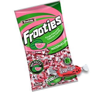 All City Candy Frooties Watermelon Chewy Candy - 2.42 LB Bulk Bag Bulk Wrapped Tootsie Roll Industries For fresh candy and great service, visit www.allcitycandy.com