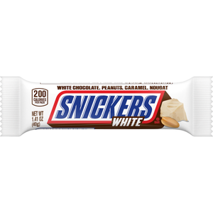 All City Candy Snickers White Chocolate Bar - 1.41 oz Bar 1 Bar Mars Chocolate For fresh candy and great service, visit www.allcitycandy.com