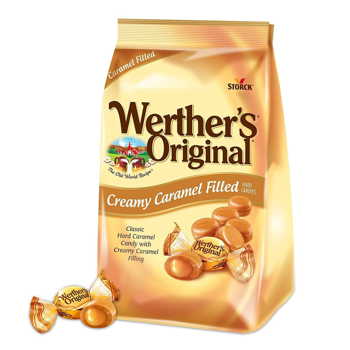 All City Candy Werther's Original Creamy Caramel Filled Hard Candies 27 oz. Bag Hard Storck For fresh candy and great service, visit www.allcitycandy.com