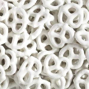 All City Candy White Frosted Pretzels - 3 LB Bulk Bag Bulk Unwrapped Albanese Confectionery For fresh candy and great service, visit www.allcitycandy.com