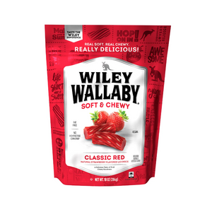 All City Candy Wiley Wallaby Soft & Chewy Original Red Strawberry Licorice Bags 10-oz. Bag Licorice Kenny's Candy Company For fresh candy and great service, visit www.allcitycandy.com