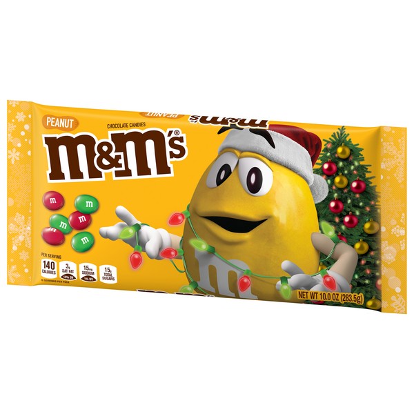 All City Candy M&M Christmas Peanut 10 oz. Bag Christmas Mars Chocolate For fresh candy and great service, visit www.allcitycandy.com