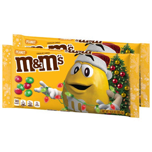 All City Candy M&M Christmas Peanut 10 oz. Bag Pack of 2 Christmas Mars Chocolate For fresh candy and great service, visit www.allcitycandy.com