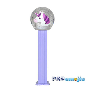 All City Candy PEZ Emojis Collection Candy Dispenser - 1 Piece Blister Pack Unicorn Crystal Novelty PEZ Candy For fresh candy and great service, visit www.allcitycandy.com