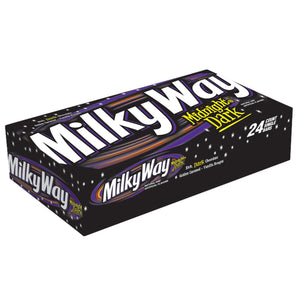 All City Candy Milky Way Midnight Dark Candy Bar - 1.76 oz. - Case of 24 Candy Bars Mars Chocolate For fresh candy and great service, visit www.allcitycandy.com
