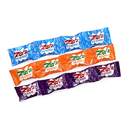 Zotz Fizz Power Candy Strings Blue Raspberry, Orange & Grape - All City ...