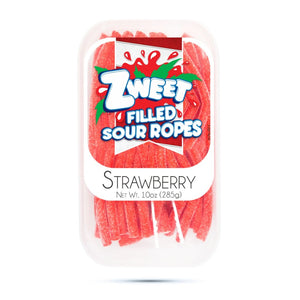 All City Candy Zweet Filled Sour Ropes 10 oz. Tub Strawberry Sour Candy Galil Foods For fresh candy and great service, visit www.allcitycandy.com