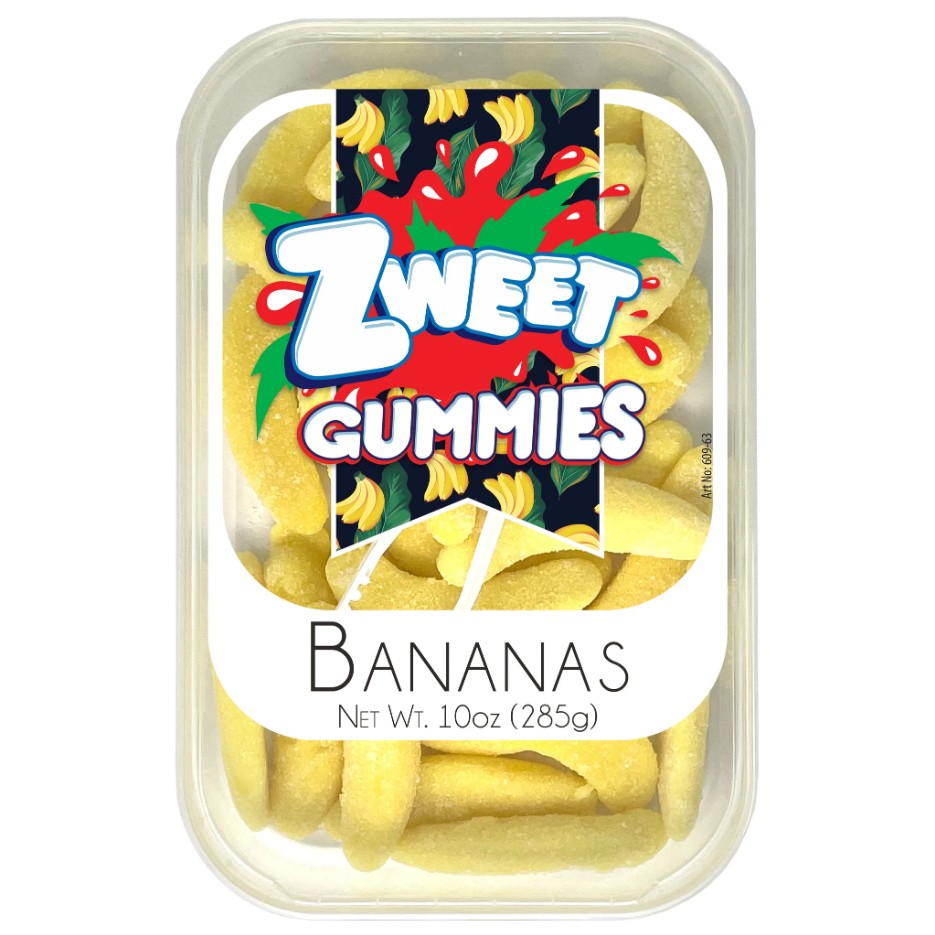 All City Candy Zweet Gummies Bananas 10 oz. Tub Gummi Galil Foods For fresh candy and great service, visit www.allcitycandy.com