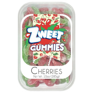 All City Candy Zweet Gummies Sour Cherries 10 oz. Tub Sour Galil Foods For fresh candy and great service, visit www.allcitycandy.com