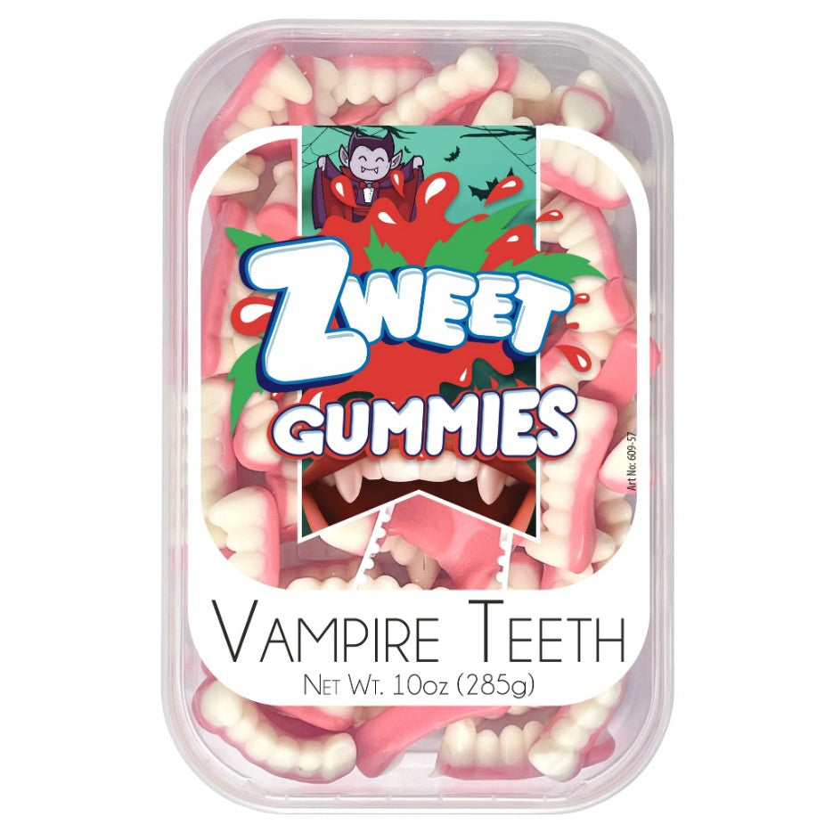 All City Candy Zweet Gummies Vampire Teeth 10 oz. Tub Gummi Galil Foods For fresh candy and great service, visit www.allcitycandy.com