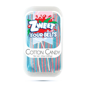 All City Candy Zweet Sour Belts 10 oz. Tub Cotton Candy Sour Galil Foods For fresh candy and great service, visit www.allcitycandy.com
