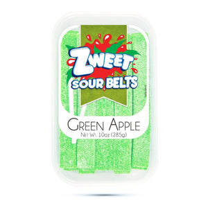 All City Candy Zweet Sour Belts 10 oz. Tub Green Apple Sour Galil Foods For fresh candy and great service, visit www.allcitycandy.com
