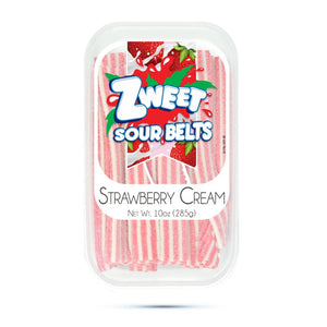 All City Candy Zweet Sour Belts 10 oz. Tub Strawberry Cream Sour Galil Foods For fresh candy and great service, visit www.allcitycandy.com