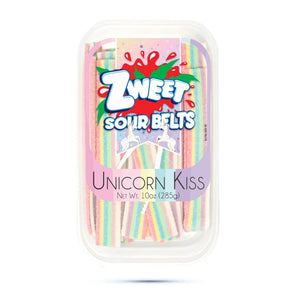 All City Candy Zweet Sour Belts 10 oz. Tub Unicorn Kiss Sour Galil Foods For fresh candy and great service, visit www.allcitycandy.com