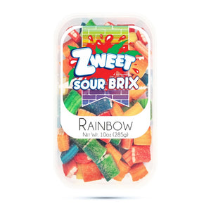 All City Candy Zweet Rainbow Sour Brix 10 oz. Tub Sour Galil Foods For fresh candy and great service, visit www.allcitycandy.com